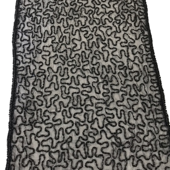 SPECTACULAR BEADED SCARF/WRAP - Picture 2 of 4